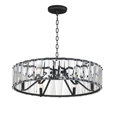 Mid. Chandeliers Drum Shade by Maxim ( 16 | 21866BCBK Odeon ) 