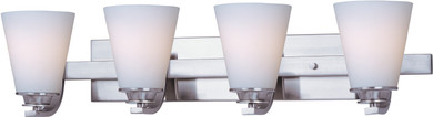 Bathroom Fixtures Four Lights by Maxim ( 16 | 9014SWSN Conical ) 