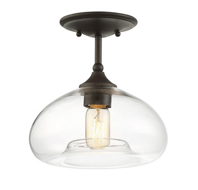 Semi-Flush Mts. Glass Down by Meridian ( 446 | M60017ORB Msemi ) 