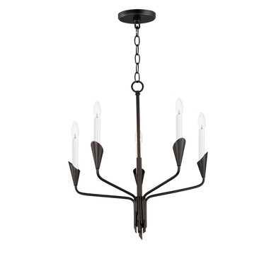 Mid. Chandeliers Candle by Maxim ( 16 | 24345BK Calyx ) 