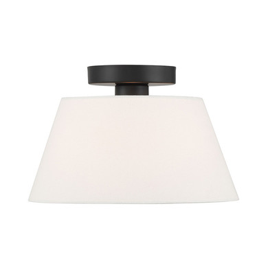 Semi-Flush Mts. Drum Shade by Meridian ( 446 | M60077MBK ) 