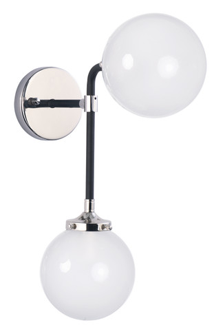 Sconces Double Glass by Maxim ( 16 | 24722WTBKPN Atom ) 