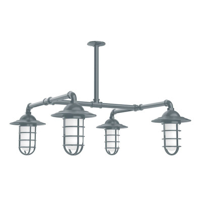 Linear/Island 4 Light + by Montclair Light Works ( 518 | MSP052-40-T30-G07 Vaportite ) 
