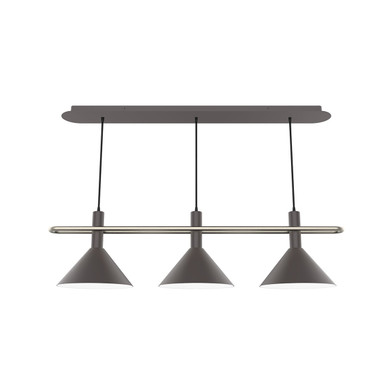Linear/Island 3 Light Bar by Montclair Light Works ( 518 | CHR422-57-96 Raceway ) 