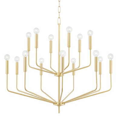 Large Chandeliers Candle by Mitzi ( 428 | H516815-AGB Bailey ) 