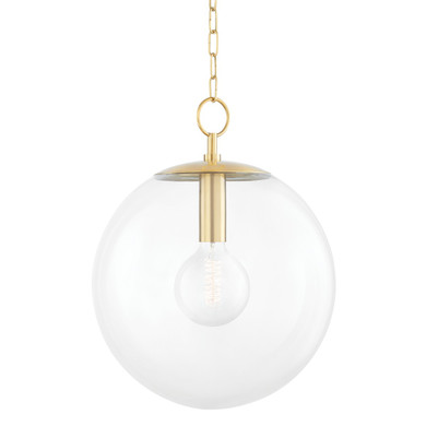 Pendants Glass Down by Mitzi ( 428 | H609701L-AGB Juliana ) 