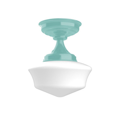 Semi-Flush Mts. Glass Down by Montclair Light Works ( 518 | FMA021-48 Schoolhouse ) 