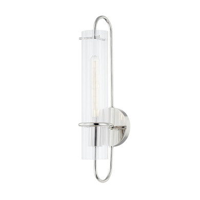 Sconces Single Glass by Mitzi ( 428 | H640101-PN Beck ) 