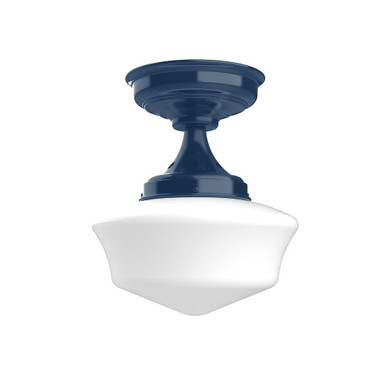 Semi-Flush Mts. Glass Down by Montclair Light Works ( 518 | FMA021-50 Schoolhouse ) 