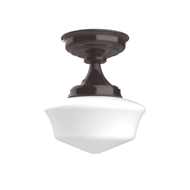Semi-Flush Mts. Glass Down by Montclair Light Works ( 518 | FMA021-51 Schoolhouse ) 