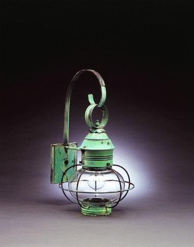 Exterior Wall Mount by Northeast Lantern ( 196 | 2531-VG-MED-CLR Onion ) 