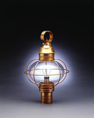 Exterior Post/Pier Head by Northeast Lantern ( 196 | 2543-AB-MED-CLR Onion ) 
