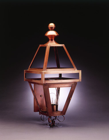 Exterior Wall Mount by Northeast Lantern ( 196 | 1221-AB-CIM-CLR Boston ) 