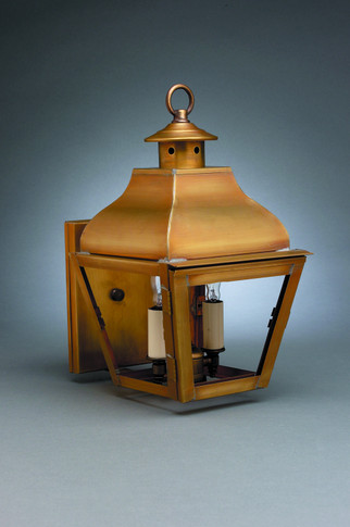 Exterior Wall Mt./Flush by Northeast Lantern ( 196 | 7611-AB-LT2-CLR Stanfield ) 