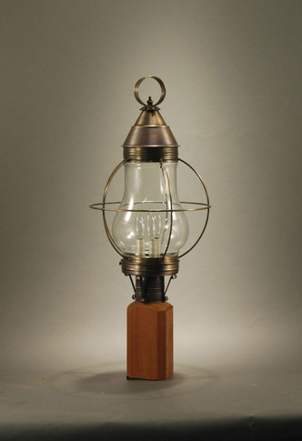 Exterior Post/Pier Head by Northeast Lantern ( 196 | 2743-DAB-LT3-CLR Bosc ) 