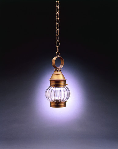 Pendants Glass Down by Northeast Lantern ( 196 | 2012-AB-MED-OPT Cageless Onion ) 
