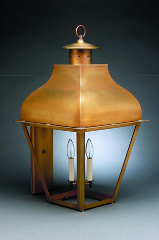 Exterior Wall Mount by Northeast Lantern ( 196 | 7651-AB-LT3-CLR Stanfield ) 