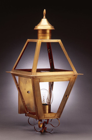 Exterior Wall Mount by Northeast Lantern ( 196 | 1011-AB-CIM-CLR Boston ) 