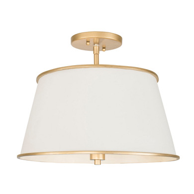 Semi-Flush Mts. Drum Shade by Varaluz ( 137 | 364S04MWFG Coco ) 