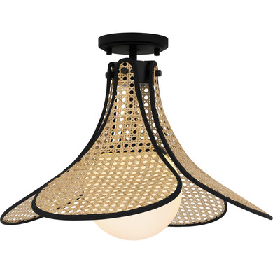Semi-Flush Mts. Glass Down by Quoizel ( 10 | QSF6207MBK Quoizel Semi-Flush Mount ) 