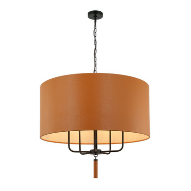 Mid. Chandeliers Drum Shade by Varaluz ( 137 | 368P05BLC Secret Agent ) 