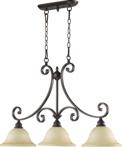 Linear/Island 3 Light Bar by Quorum ( 19 | 6554-3-86 Bryant ) 