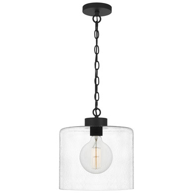 Pendants Glass Down by Quoizel ( 10 | ABR1512MBK Abner ) 
