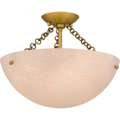 Semi-Flush Mts. Bowl Style by Quoizel ( 10 | QSF6751BRG Quoizel Semi-Flush Mount ) 