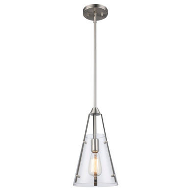 Mini Pendants Glass Down by Trans Globe Imports ( 110 | 11581 BN Armani ) 