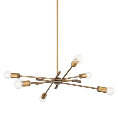 Mid. Chandeliers Starburst by Troy Lighting ( 67 | F1944-PBR/SBK Chino ) 