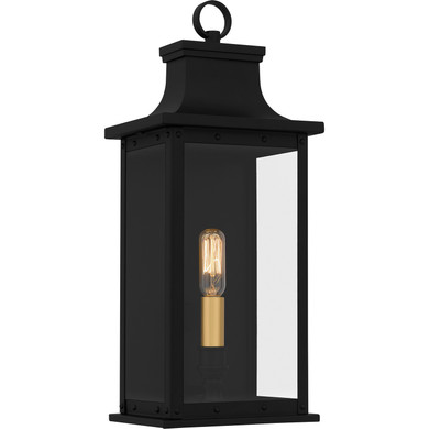 Exterior Wall Mt./Flush by Quoizel ( 10 | ABY8407MBK Abernathy ) 