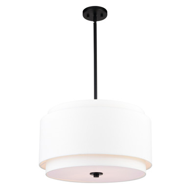 Pendants Drum Shade by Vaxcel ( 63 | P0392 Burnaby ) 