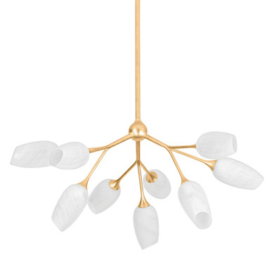 Mid. Chandeliers Glass Down by Troy Lighting ( 67 | F2134-VGL Aldean ) 