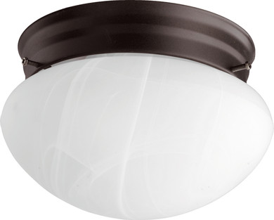 Flush Mounts Bowl Style by Quorum ( 19 | 3021-6-86 3021 Faux Alabaster Mushrooms ) 