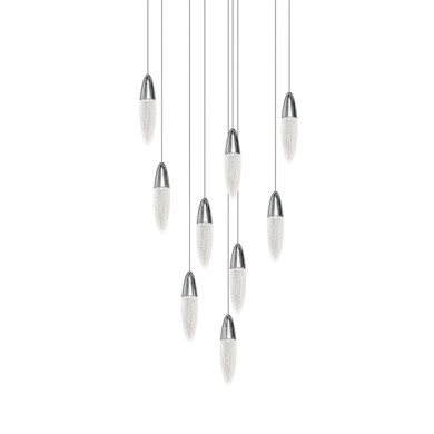 Mid. Chandeliers Multi-Port/Cascade by Sonneman ( 69 | 4163.01 Sultana ) 