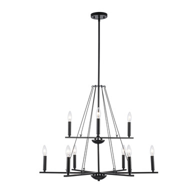 Mid. Chandeliers Candle by Trans Globe Imports ( 110 | 11649 BK Linden ) 