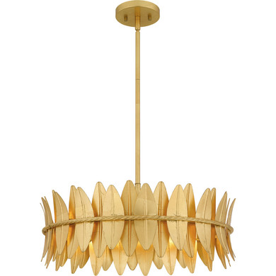 Pendants Drum Shade by Quoizel ( 10 | LIZ2820GFL Liza ) 