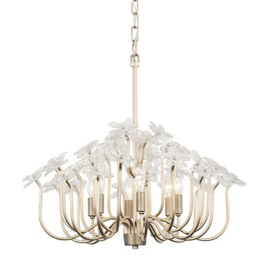 Mid. Chandeliers Candle by Varaluz ( 137 | 378C06GDAR Wildflower ) 