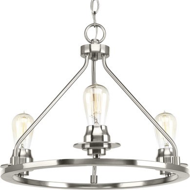Semi-Flush Mts. Drum Shade by Progress Lighting ( 54 | P350036-009 Debut ) 