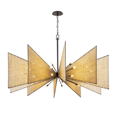 Large Chandeliers Starburst by Varaluz ( 137 | 379C30MBS Machina ) 