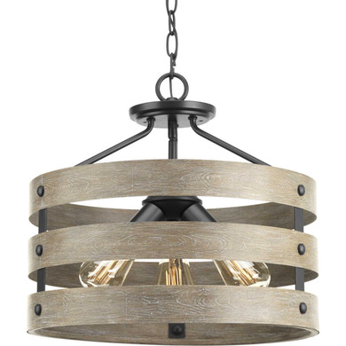 Semi-Flush Mts. Drum Shade by Progress Lighting ( 54 | P350049-143 Gulliver ) 