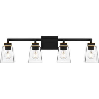 Bathroom Fixtures Four Lights by Quoizel ( 10 | ALY8632MBK Almany ) 