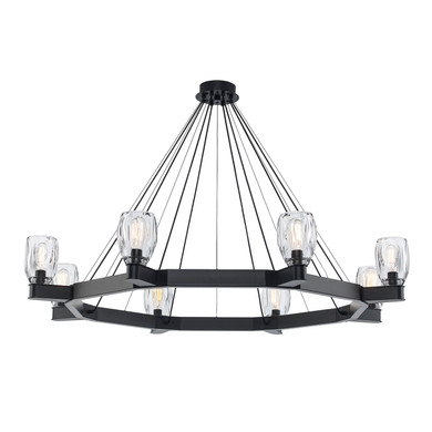 Large Chandeliers Glass Shade by Trans Globe Imports ( 110 | 11688 BK Harmony Hills ) 