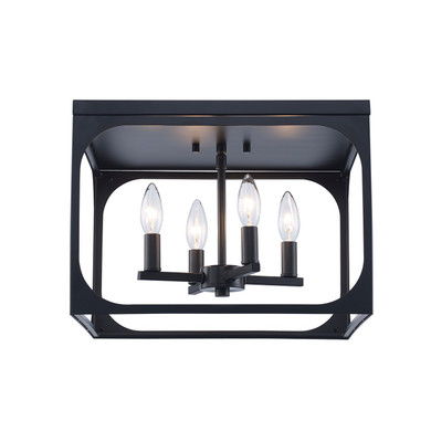 Flush Mounts Cage Style by Trans Globe Imports ( 110 | 11711 BK Ruby Ridge ) 