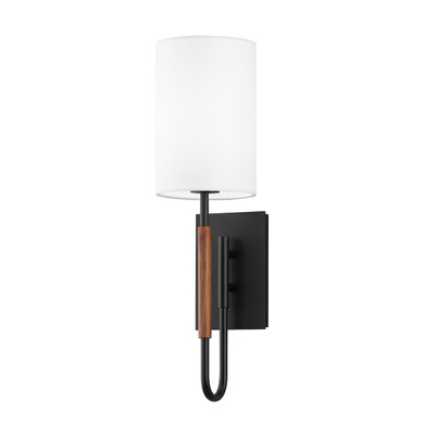 Sconces Single Glass by Troy Lighting ( 67 | B1061-SBK Cosmo ) 