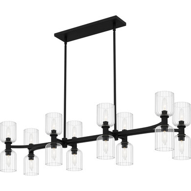 Linear/Island 4 Light + by Quoizel ( 10 | RMD846MBK Ramada ) 