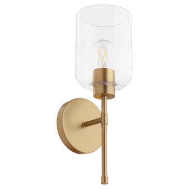 Sconces Single Glass by Quorum ( 19 | 5374-1-80 Tribute ) 