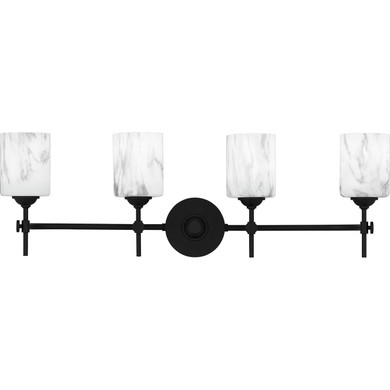 Bathroom Fixtures Four Lights by Quoizel ( 10 | ARI8631MBK Aria ) 