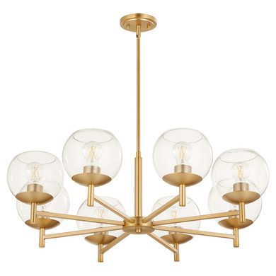 Mid. Chandeliers Glass Up by Quorum ( 19 | 678-8-80 Lyon ) 