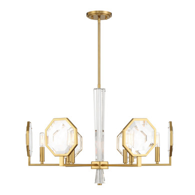 Mid. Chandeliers Glass Up by Savoy House ( 51 | 1-2216-6-322 Leighton ) 